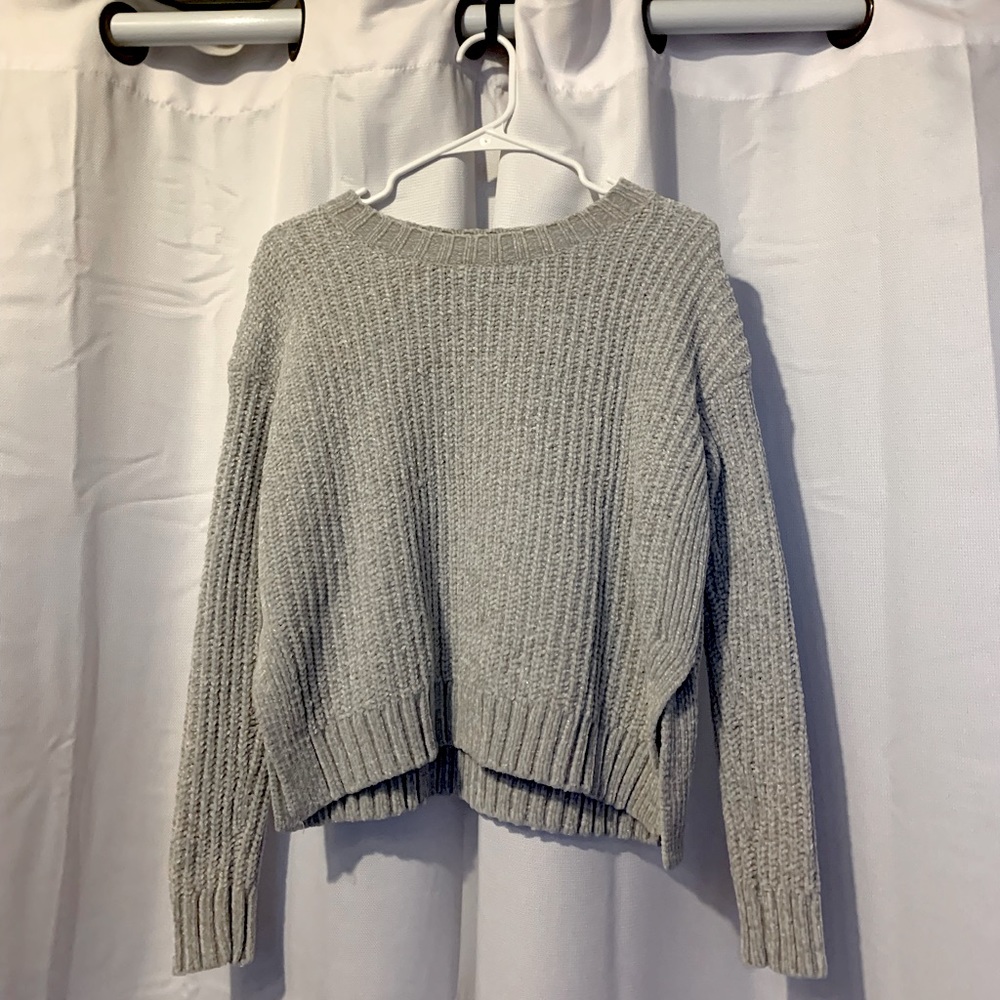 AERIE Soft Knit Grey Sweater